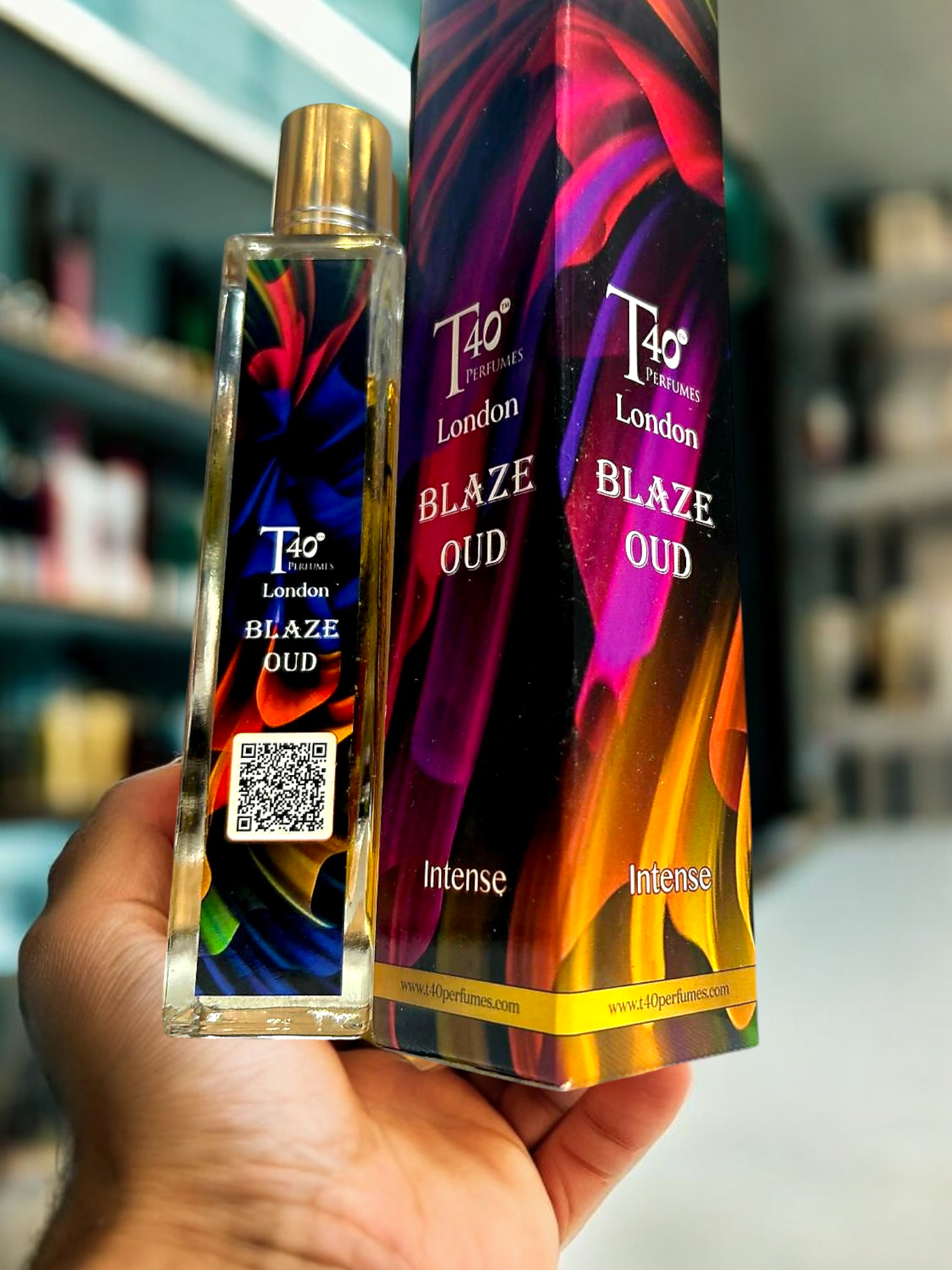 Blaze Oud 50ml Alcohol-Free perfume oil.