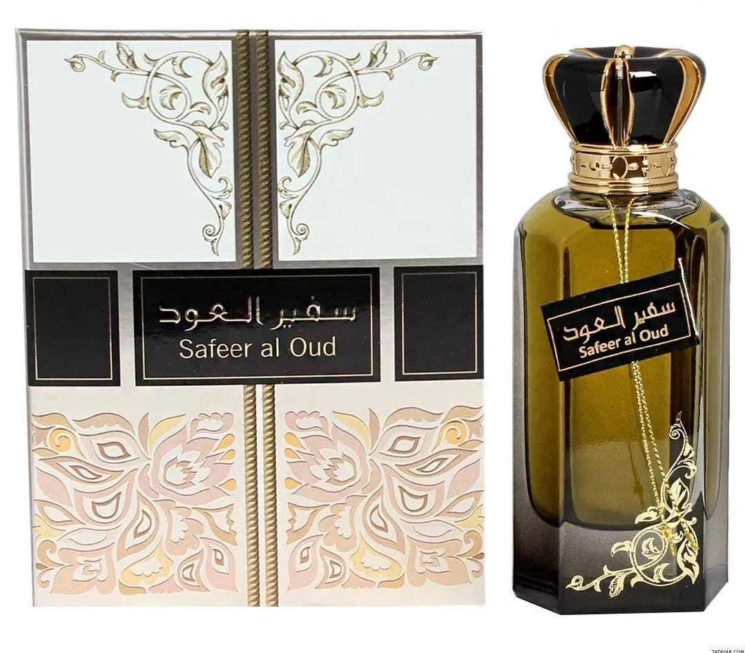 Safeer Al Oud Perfume 100ML Fragrance, Unisex, Rose, Patchouli, Cedar Aroma