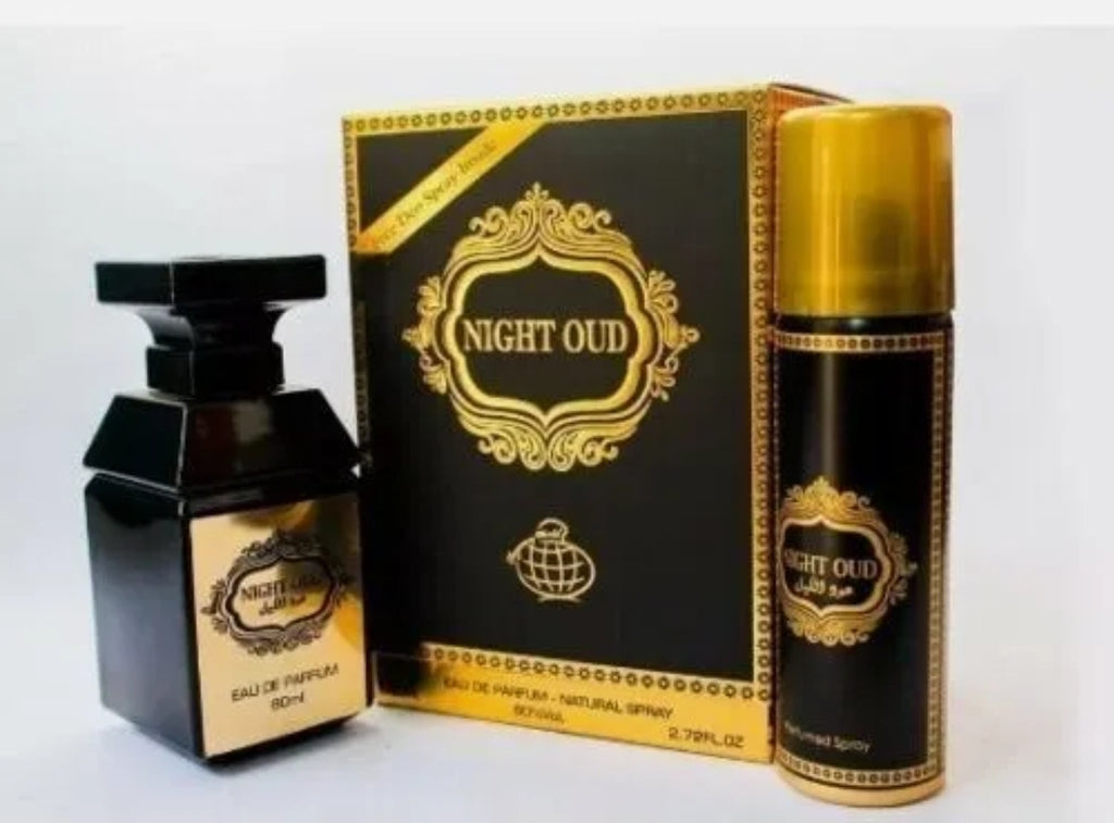Night Oud | Eau De Parfum 80ml | by Fragrance World Inspired By Tobacco Oud