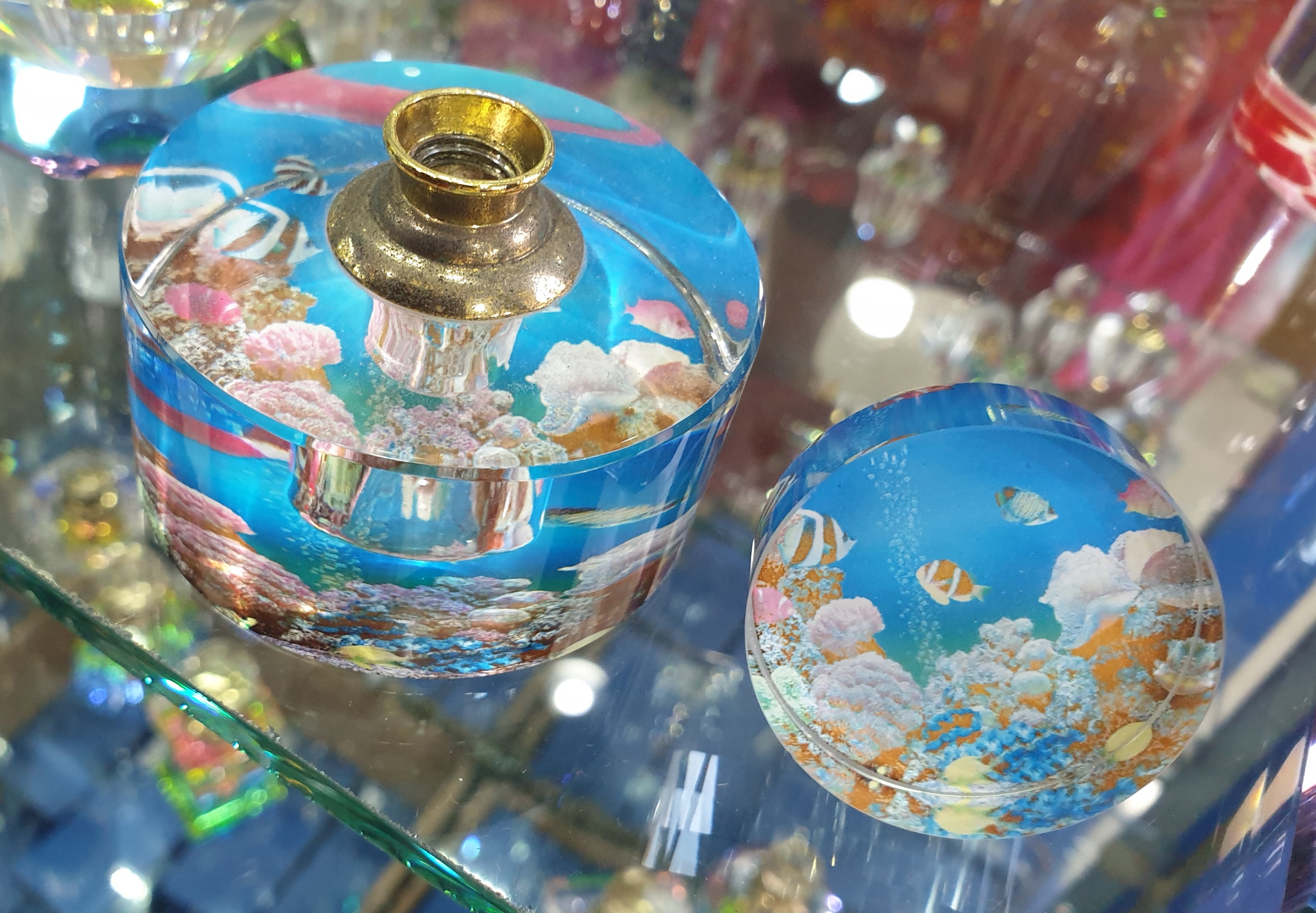 Under Water Crystal Empty Bottle